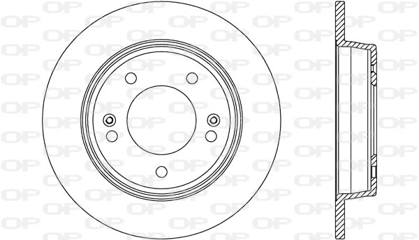 OPEN PARTS féktárcsa - BDA2604.10 - TothCarparts