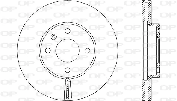 OPEN PARTS féktárcsa - BDA2631.20 - TothCarparts