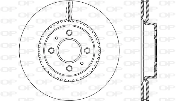 OPEN PARTS féktárcsa - BDA2639.20 - TothCarparts