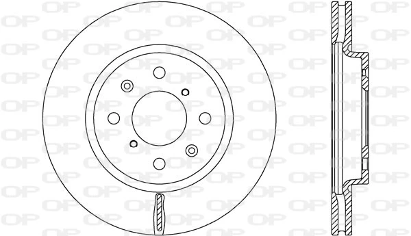 OPEN PARTS féktárcsa - BDA2658.20 - TothCarparts
