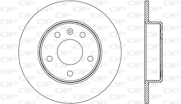 OPEN PARTS féktárcsa - BDA2667.10 - TothCarparts