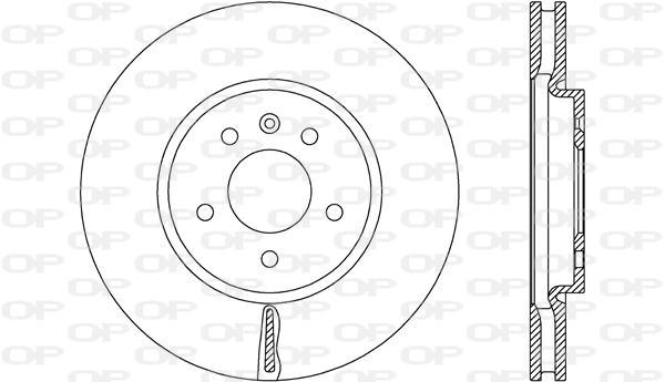 OPEN PARTS féktárcsa - BDA2668.20 - TothCarparts