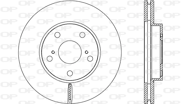OPEN PARTS féktárcsa - BDA2694.20 - TothCarparts
