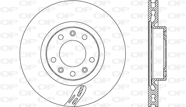 OPEN PARTS féktárcsa - BDA2725.20 - TothCarparts