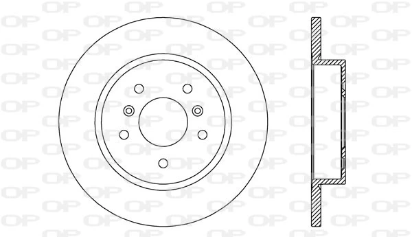 OPEN PARTS féktárcsa - BDA2726.10 - TothCarparts