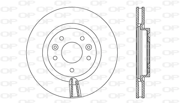 OPEN PARTS féktárcsa - BDA2727.20 - TothCarparts