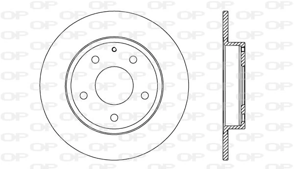 OPEN PARTS féktárcsa - BDA2728.10 - TothCarparts