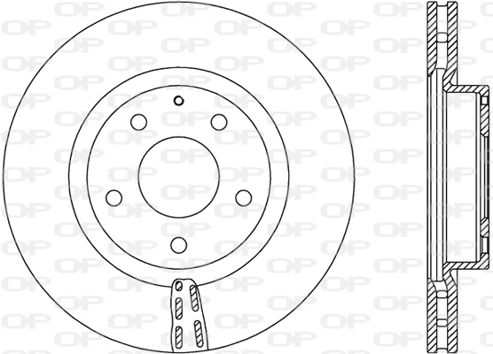 OPEN PARTS féktárcsa - BDA2729.20 - TothCarparts