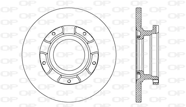 OPEN PARTS féktárcsa - BDA2737.10 - TothCarparts
