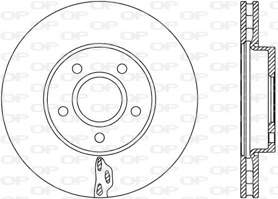 OPEN PARTS féktárcsa - BDA2739.20 - TothCarparts