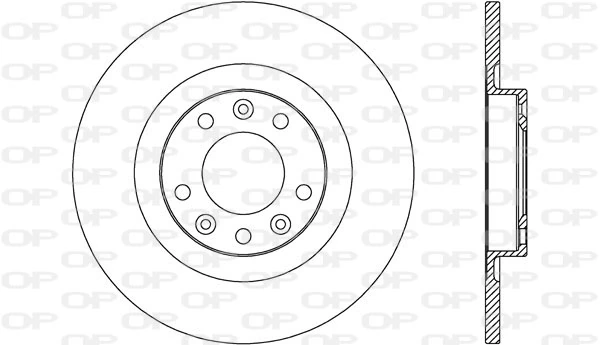 OPEN PARTS féktárcsa - BDA2741.10 - TothCarparts