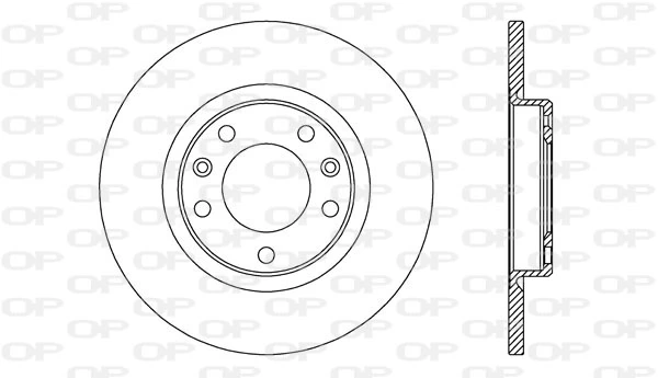 OPEN PARTS féktárcsa - BDA2743.10 - TothCarparts
