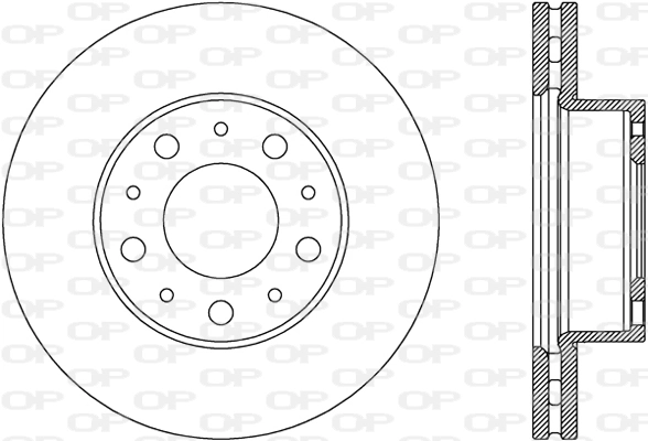 OPEN PARTS féktárcsa - BDA2801.20 - TothCarparts