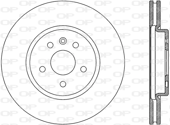 OPEN PARTS féktárcsa - BDA2814.20 - TothCarparts