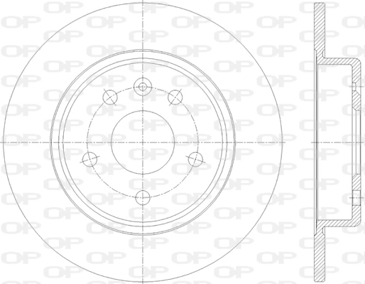 OPEN PARTS féktárcsa - BDA2815.10 - TothCarparts