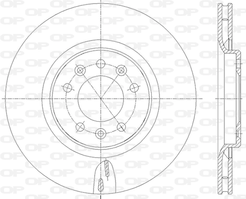 OPEN PARTS féktárcsa - BDA2836.20 - TothCarparts