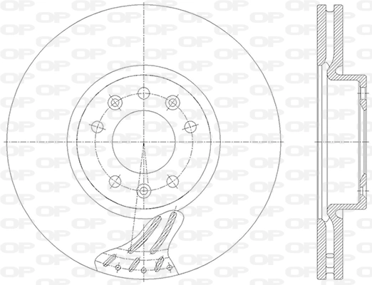 OPEN PARTS féktárcsa - BDA2845.20 - TothCarparts