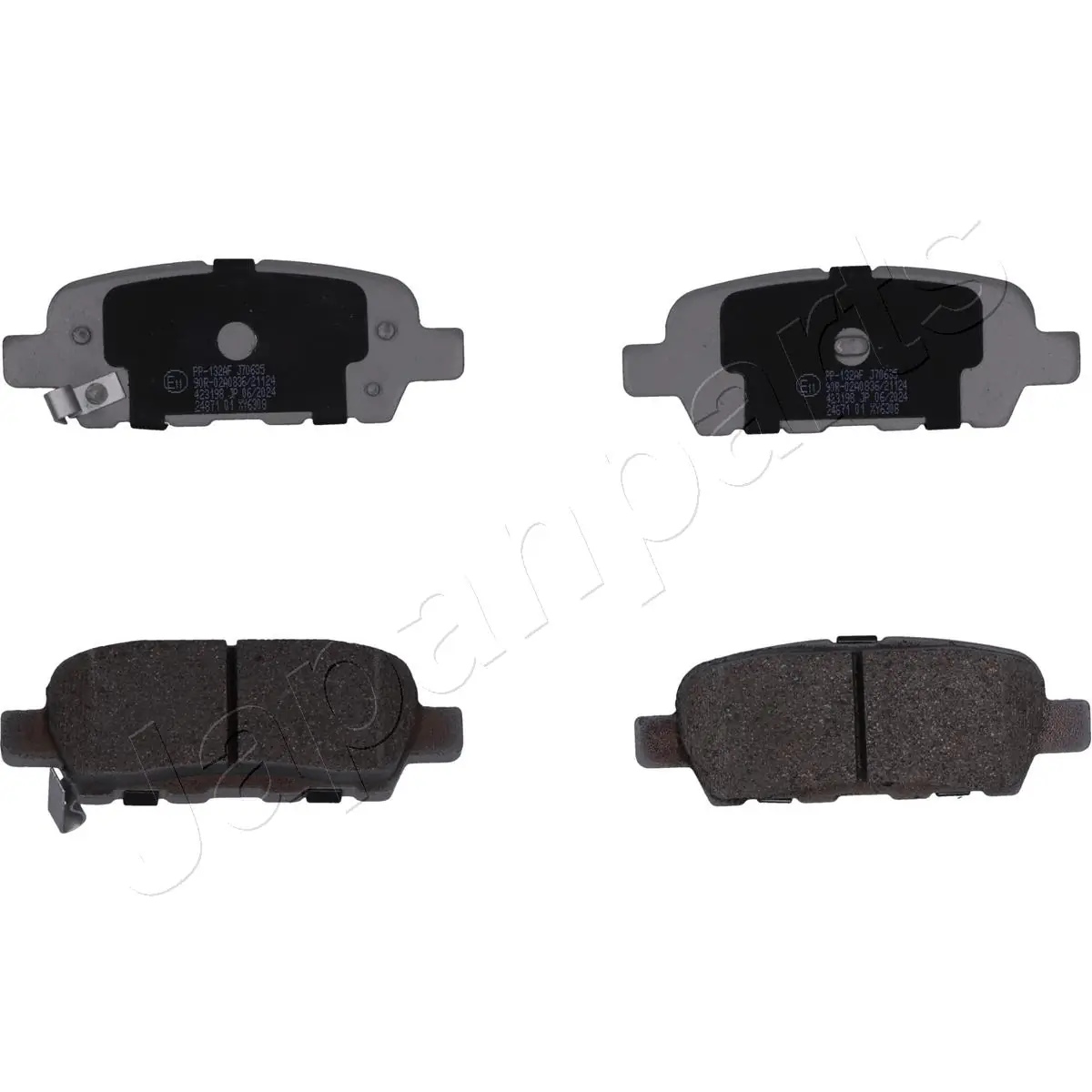 JAPANPARTS fékbetétkészlet, tárcsafék - PP-132AF - TothCarparts