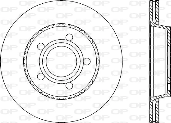 OPEN PARTS féktárcsa - BDR1029.20 - TothCarparts