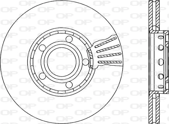 OPEN PARTS féktárcsa - BDR1039.20 - TothCarparts