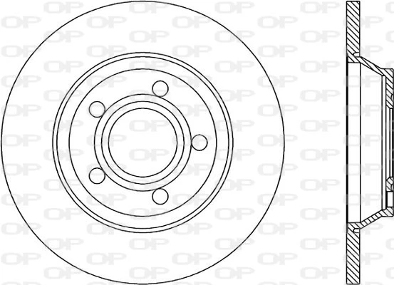 OPEN PARTS féktárcsa - BDR1042.10 - TothCarparts