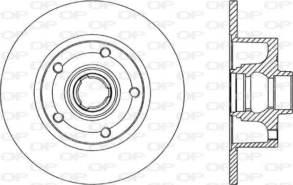 OPEN PARTS féktárcsa - BDR1044.10 - TothCarparts