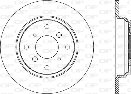 OPEN PARTS féktárcsa - BDR1218.10 - TothCarparts