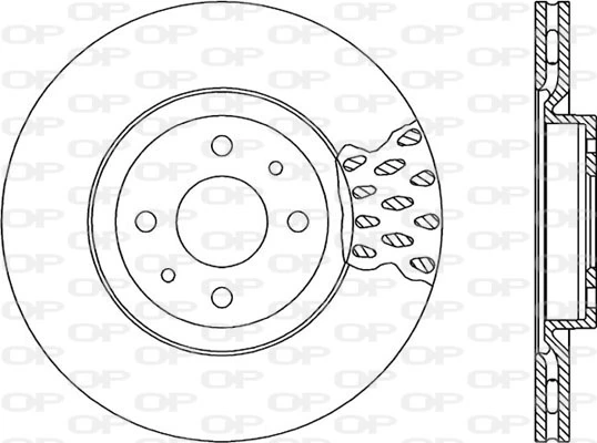 OPEN PARTS féktárcsa - BDR1231.20 - TothCarparts