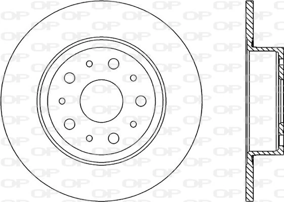 OPEN PARTS féktárcsa - BDR1234.10 - TothCarparts