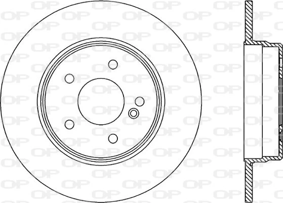 OPEN PARTS féktárcsa - BDR1316.10 - TothCarparts