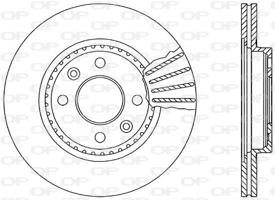 OPEN PARTS féktárcsa - BDR1462.20 - TothCarparts
