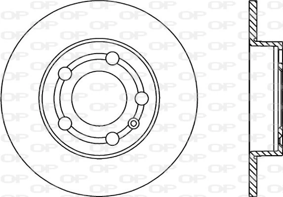 OPEN PARTS féktárcsa - BDR1668.10 - TothCarparts