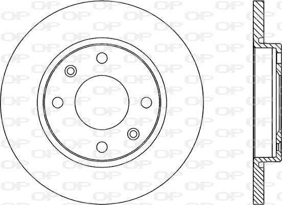 OPEN PARTS féktárcsa - BDR1671.10 - TothCarparts