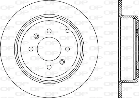 OPEN PARTS féktárcsa - BDR1716.10 - TothCarparts