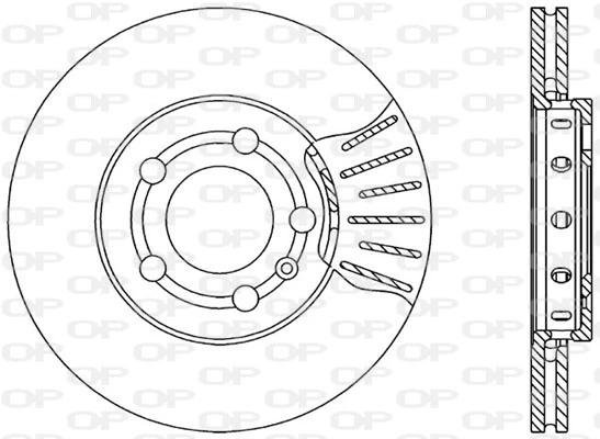OPEN PARTS féktárcsa - BDR1730.20 - TothCarparts