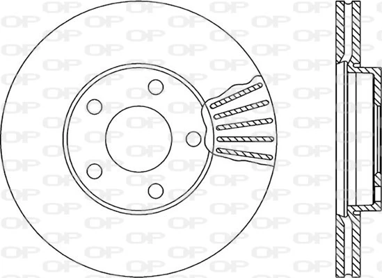OPEN PARTS féktárcsa - BDR1732.20 - TothCarparts