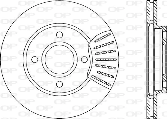 OPEN PARTS féktárcsa - BDR1739.20 - TothCarparts