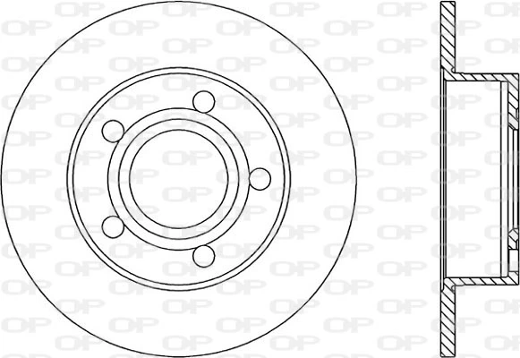 OPEN PARTS féktárcsa - BDR1742.10 - TothCarparts