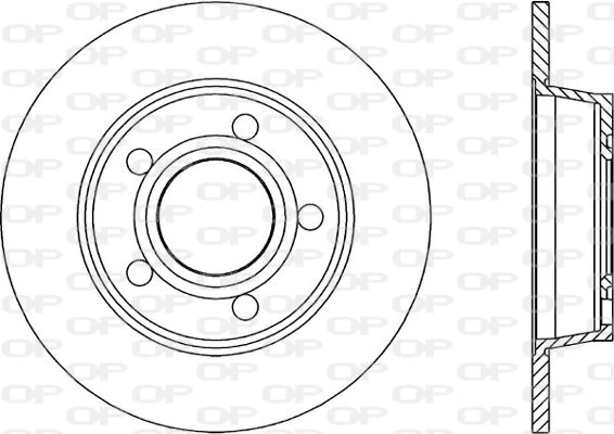OPEN PARTS féktárcsa - BDR1743.10 - TothCarparts