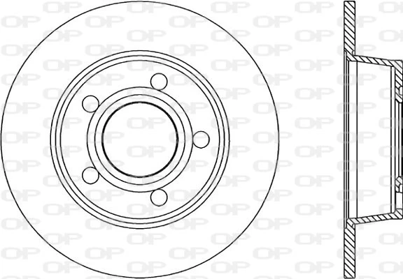 OPEN PARTS féktárcsa - BDR1747.10 - TothCarparts