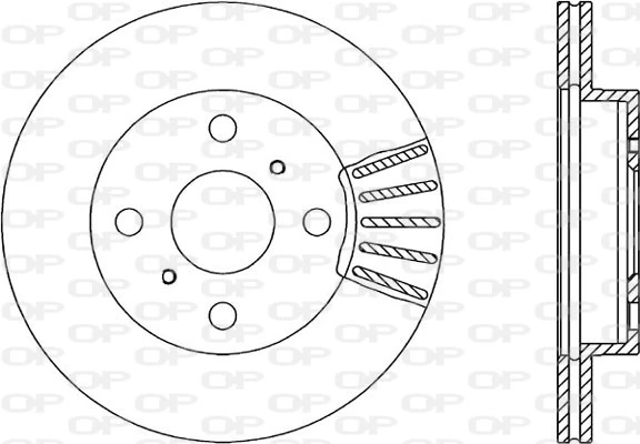 OPEN PARTS féktárcsa - BDR1841.20 - TothCarparts