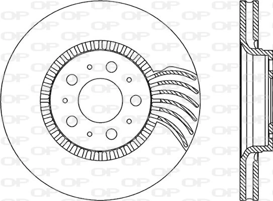 OPEN PARTS féktárcsa - BDR1846.20 - TothCarparts