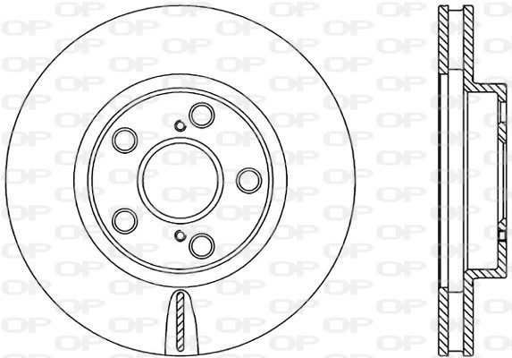 OPEN PARTS féktárcsa - BDR1874.20 - TothCarparts