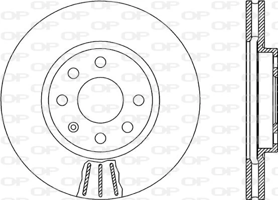 OPEN PARTS féktárcsa - BDR1880.20 - TothCarparts