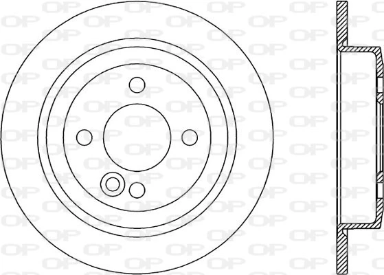OPEN PARTS féktárcsa - BDR1889.10 - TothCarparts