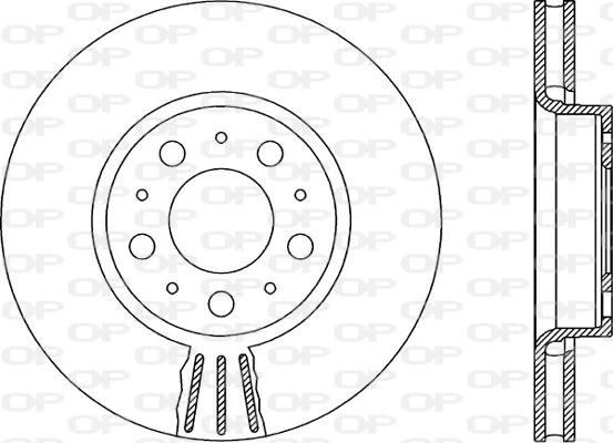 OPEN PARTS féktárcsa - BDR1910.20 - TothCarparts