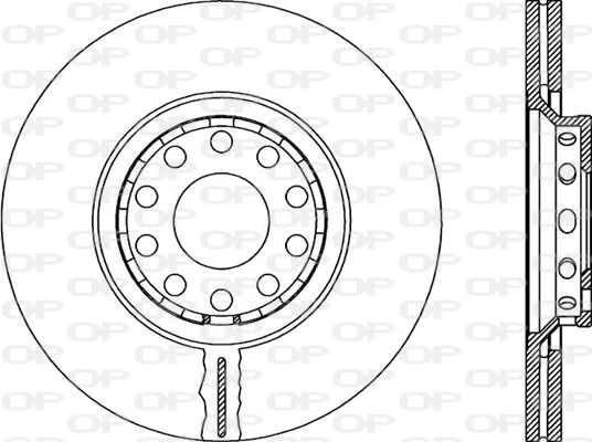 OPEN PARTS féktárcsa - BDR1924.20 - TothCarparts