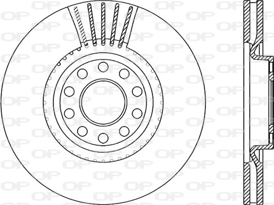 OPEN PARTS féktárcsa - BDR1942.20 - TothCarparts