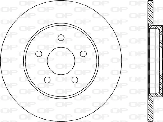 OPEN PARTS féktárcsa - BDR1948.10 - TothCarparts