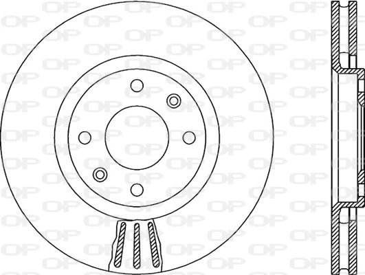 OPEN PARTS féktárcsa - BDR1955.20 - TothCarparts